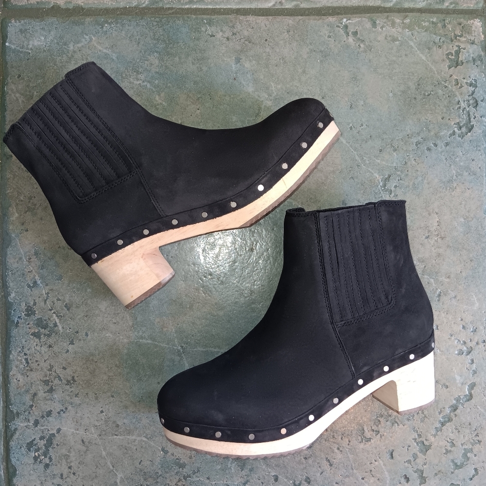 Loft Clog Boot Missy Black Suede 7.5M NEW